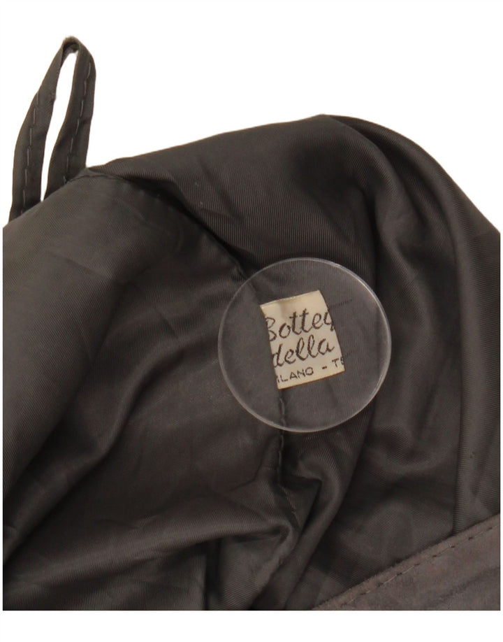 VINTAGE Jupe en daim pour femme IT 44 W27 L26 Gris