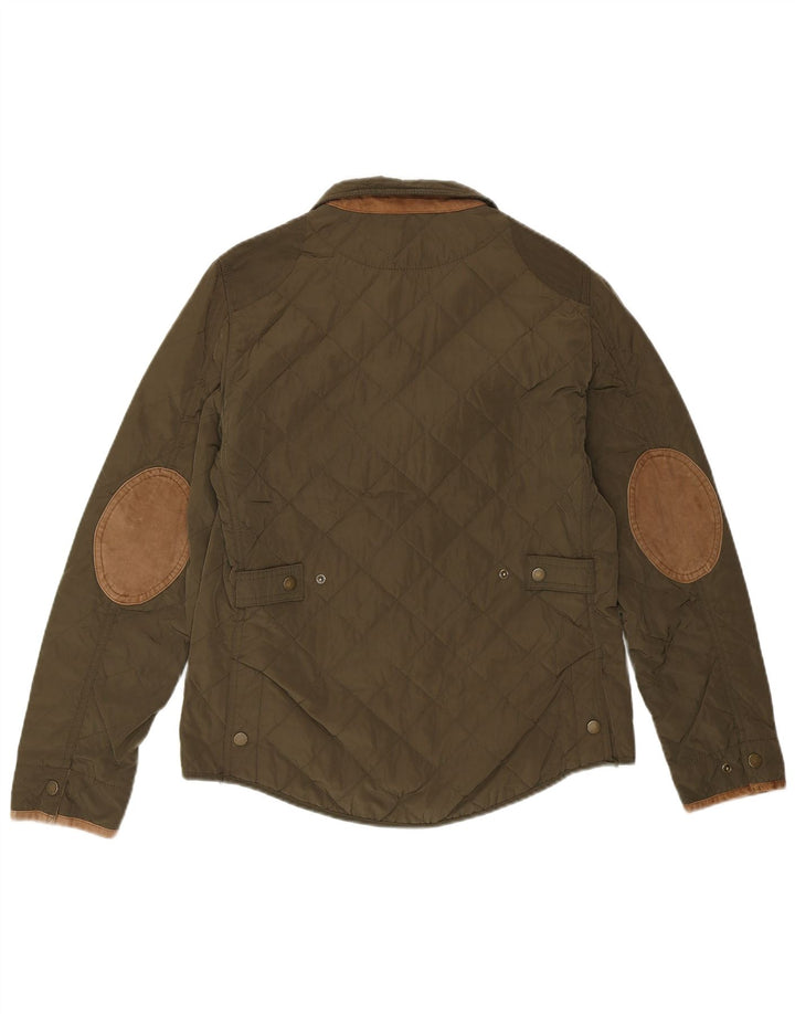 Massimo Dutti Veste matelassée pour femme EU 38 Nylon vert moyen