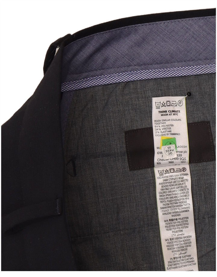 Marks & Spencer Pantalon de costume slim sur mesure pour homme W36 L31 Bleu marine