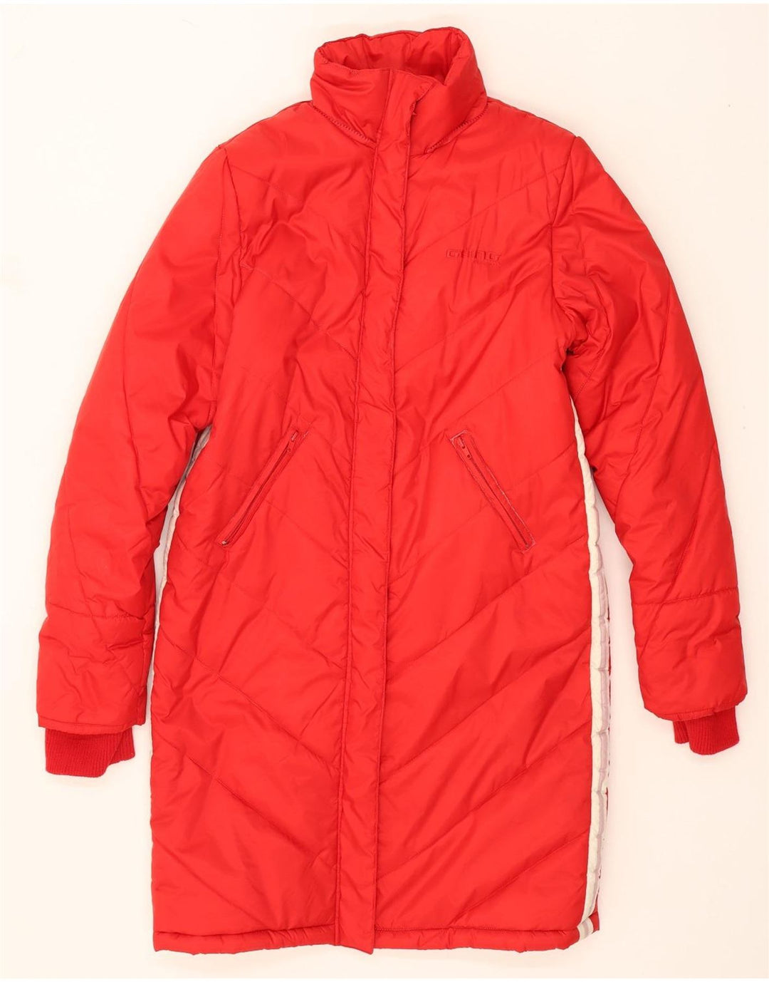 GANG Womens Padded Coat UK 14 Large Red Colourblock Polyamide Vintage Gang and Second-Hand Gang from Messina Hembry 