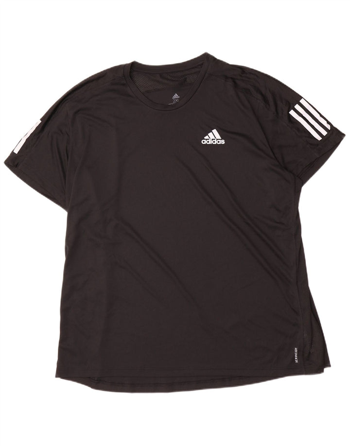 ADIDAS Hommes Aeroready T-Shirt Haut 2XL Noir Polyester