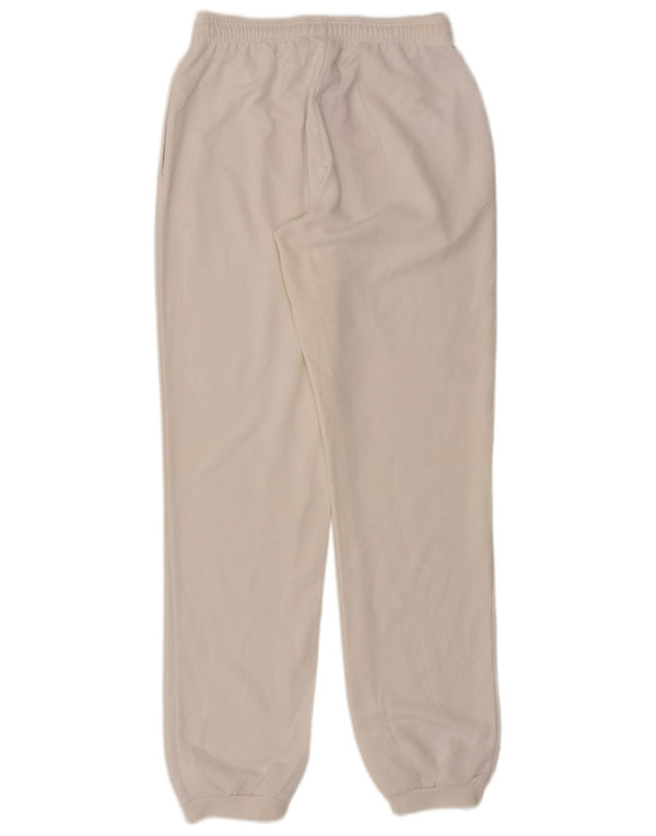 Asics Pantalon de survêtement graphique pour femme Joggers UK 8 Small Blanc Polyester