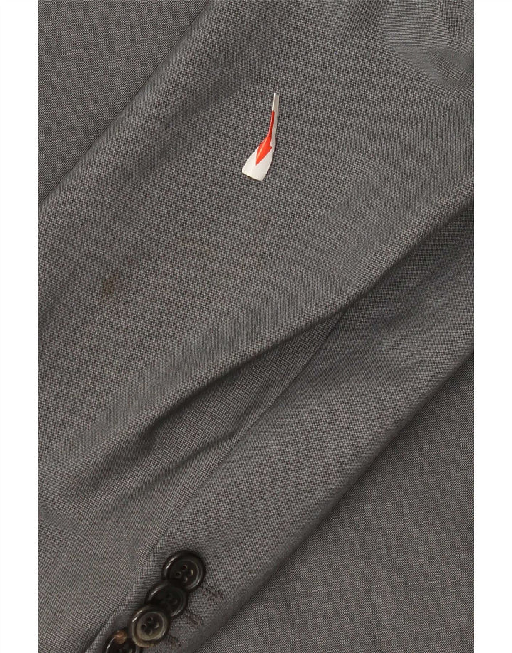 Hugo Boss Veste blazer à 2 boutons pour homme EU 48 Gris moyen Laine