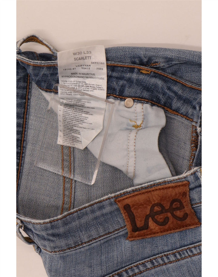 Lee Jean Slim Scarlett W30 L30 Homme Bleu Coton