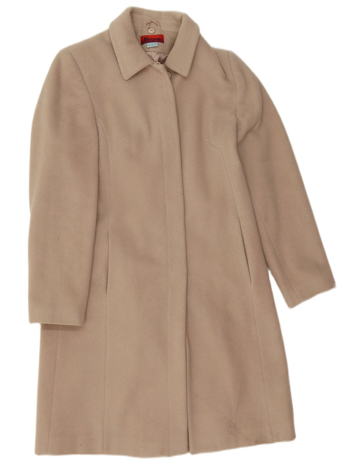 MONSOON Manteau Femme UK 12 Laine Beige Moyen