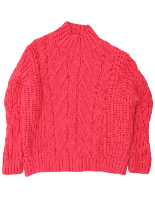 Marks & Spencer Pull col roulé pour femme UK 16 Large Rose