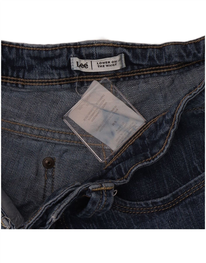 Lee Short en jean taille basse pour femme US 6 Medium W28 Bleu Coton