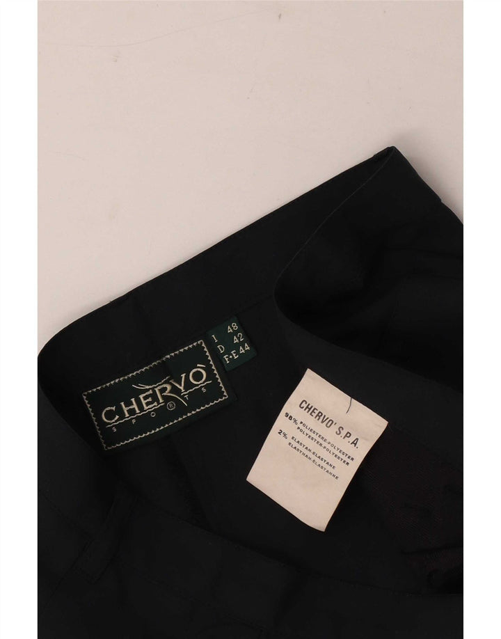 Chervo Pantalon décontracté droit femme W30 L32 Noir Polyester