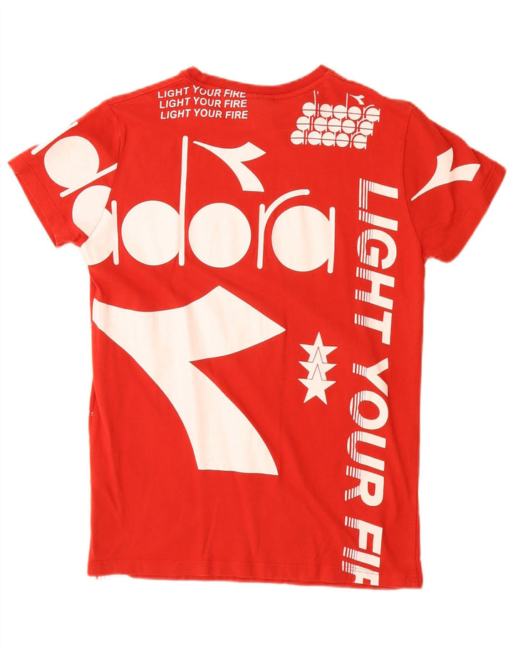Diadora T-Shirt Graphique Garçon 13-14 Ans Rouge