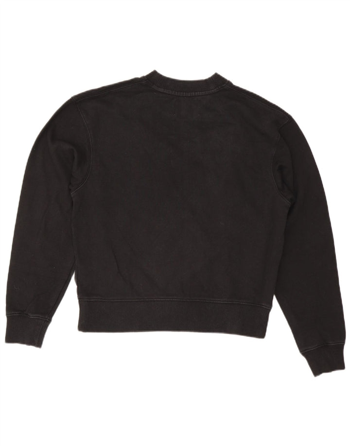 CALVIN KLEIN JEANS Pull-over surdimensionné pour femme UK 6 XS Noir