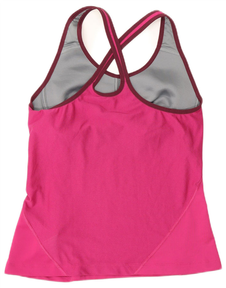 Nike Womens Dri Fit Débardeur UK 14 Large Rose Polyester