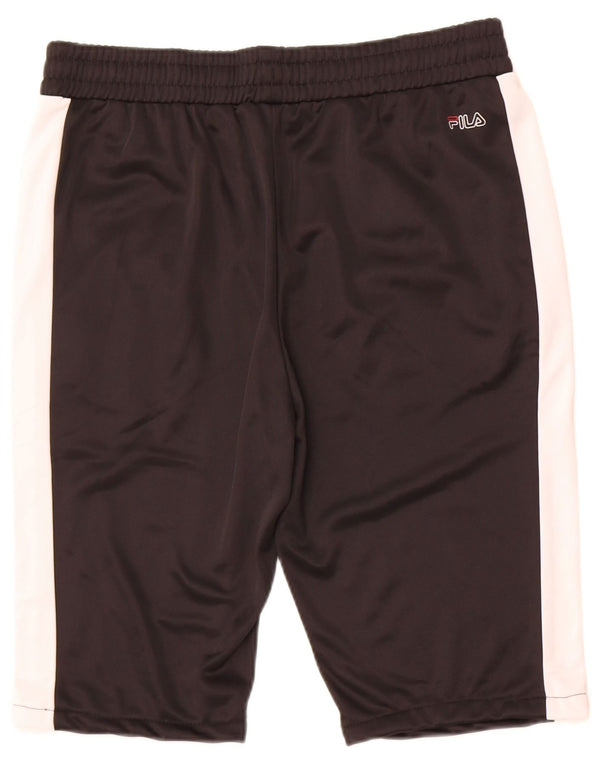 Fila Short de Sport Homme Large Noir Polyester Colorblock