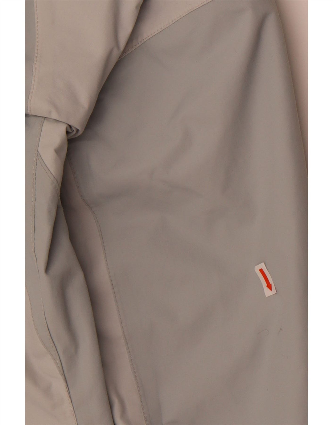 Jack Wolfskin Veste de pluie à capuche pour femme UK 12/14 Gris moyen Colourblock