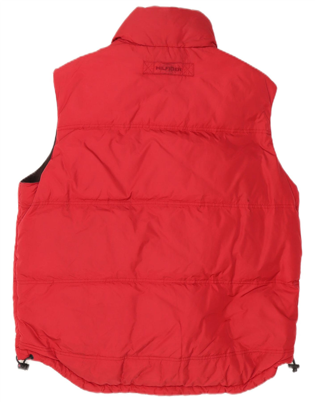 Tommy Hilfiger Gilet rembourré réversible pour homme UK 38 Rouge moyen Polyester