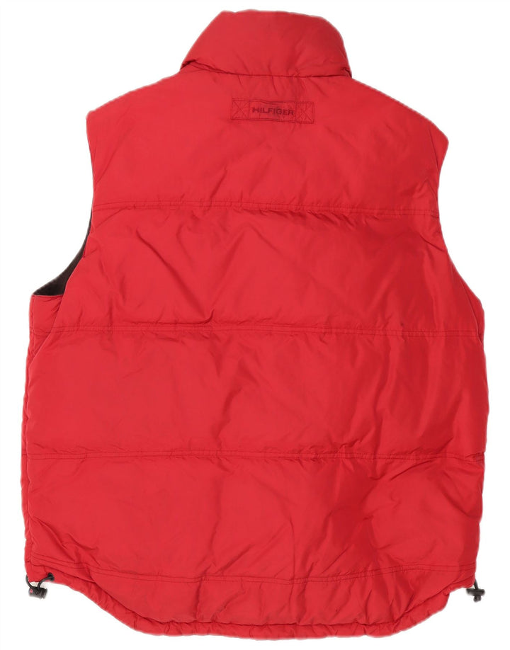 Tommy Hilfiger Gilet rembourré réversible pour homme UK 38 Rouge moyen Polyester