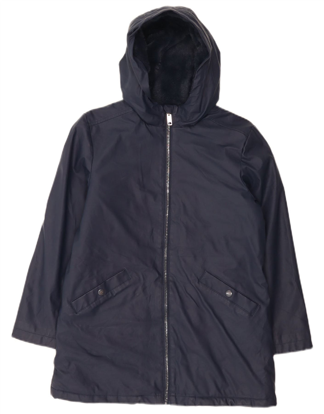 Marks & Spencer Veste Sherpa à capuche garçon 10-11 ans Bleu marine