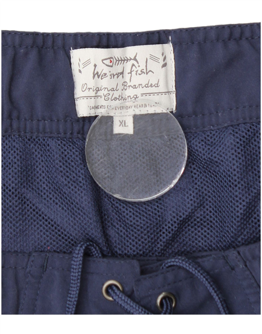 WEIRD FISH Short de Bain Graphique Homme XL Bleu Marine Polyester