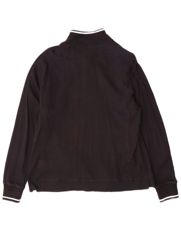 Champion Veste de survêtement pour femme UK 16 Large Noir Coton