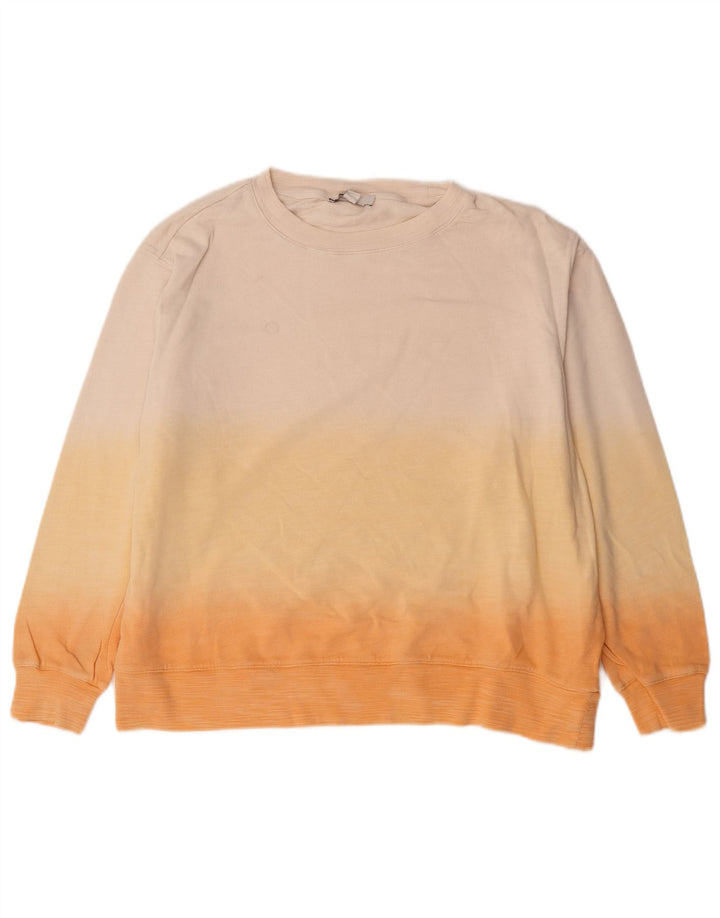 Marks & Spencer Sweat-shirt pour femme UK 16 Large Beige Tie Dye