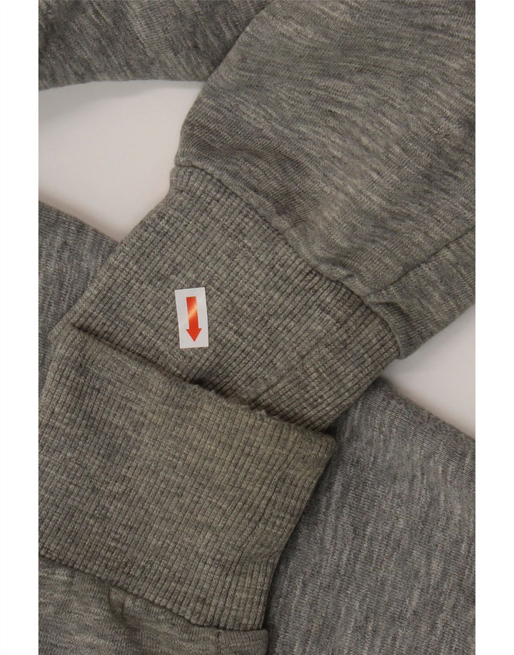 SUPERDRY Pull à Capuche Zippé Homme Gris Moyen Moucheté Coton