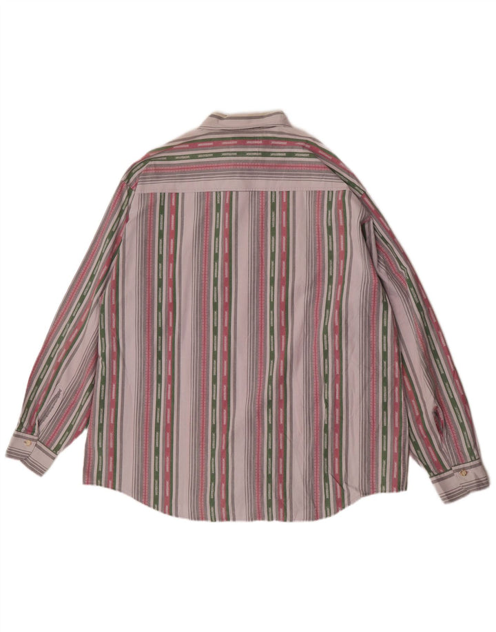 Chemise Homme Verte Vallée XL Coton Rayé Multicolore
