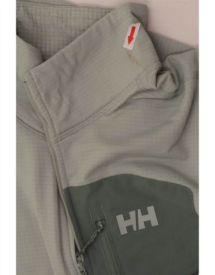 Helly Hansen Haut de survêtement à col zippé pour homme Vert moyen Colourblock