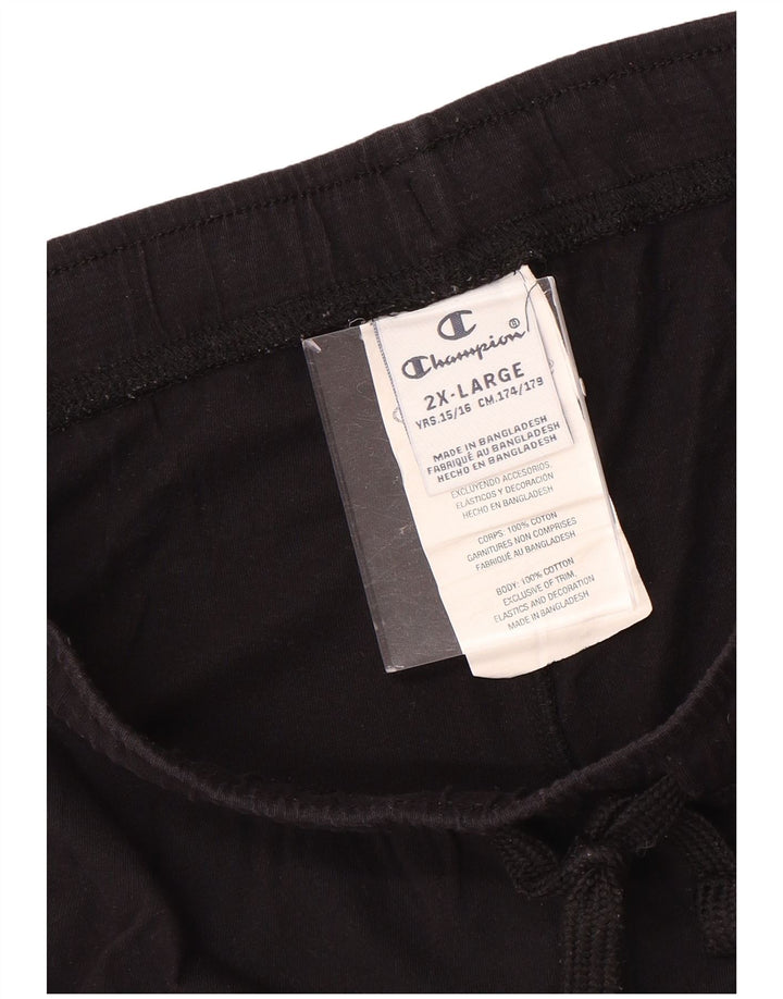 CHAMPION Short de Sport Fille 15-16 Ans 2XL Noir Tie Dye Coton