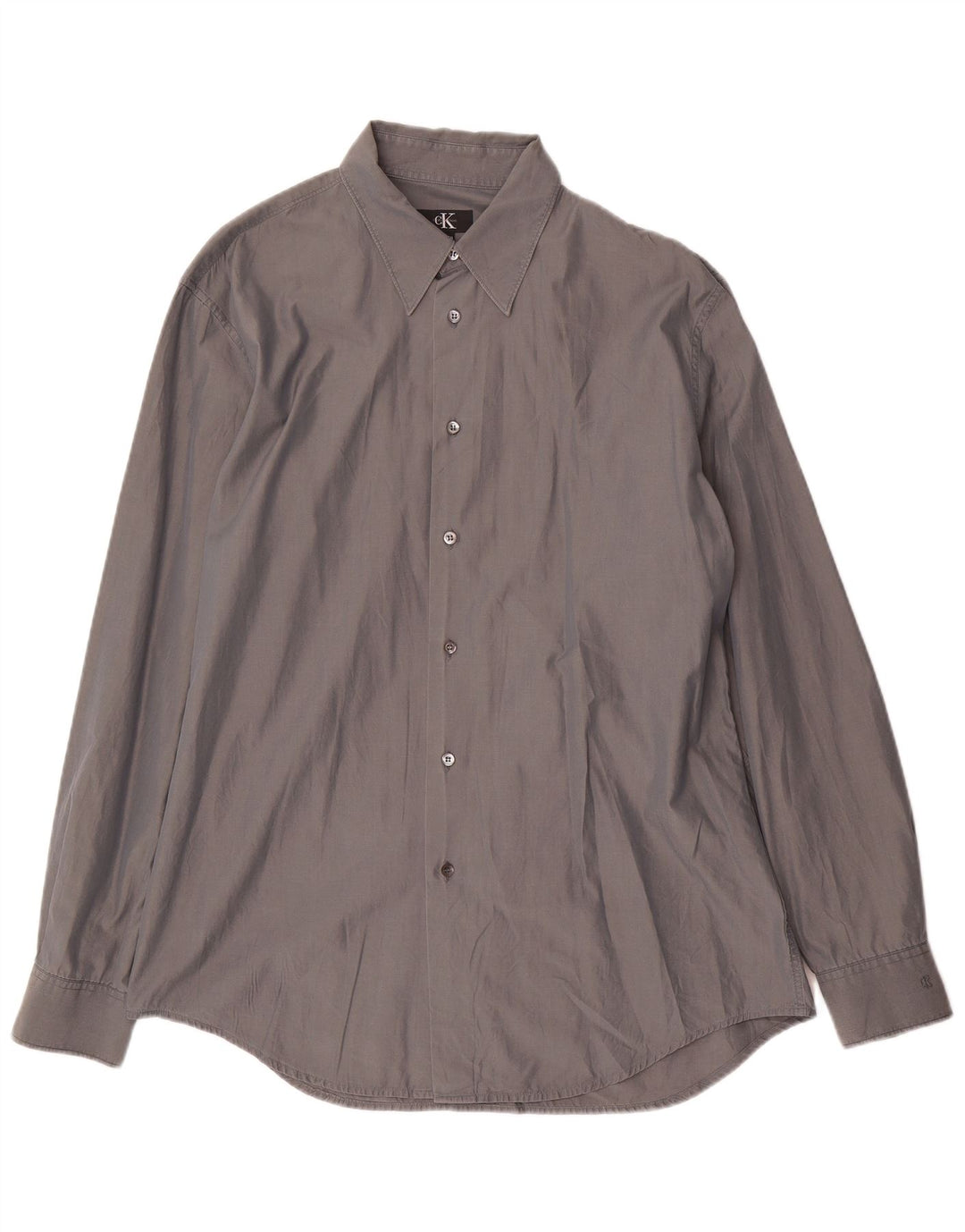 Calvin Klein Chemise Homme Taille 43 Grand Coton Gris
