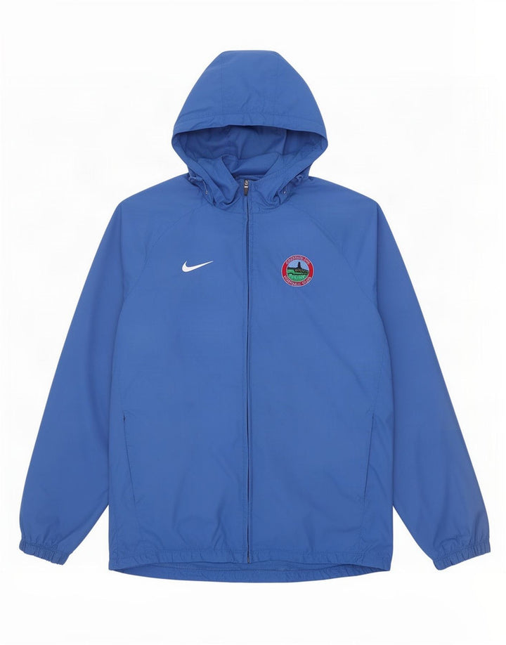 Nike Veste de pluie à capuche pour homme UK 40 Large Bleu Nylon