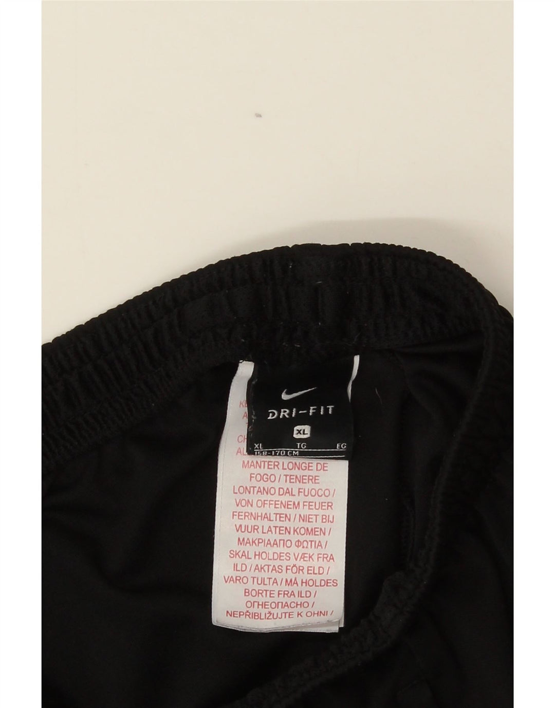 Nike Pantalon de survêtement pour garçon 13-14 ans XL Noir Colourblock Polyester