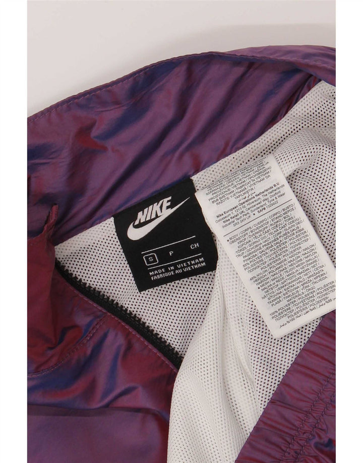Nike Veste de survêtement graphique surdimensionnée pour femme UK 10 Petit Violet