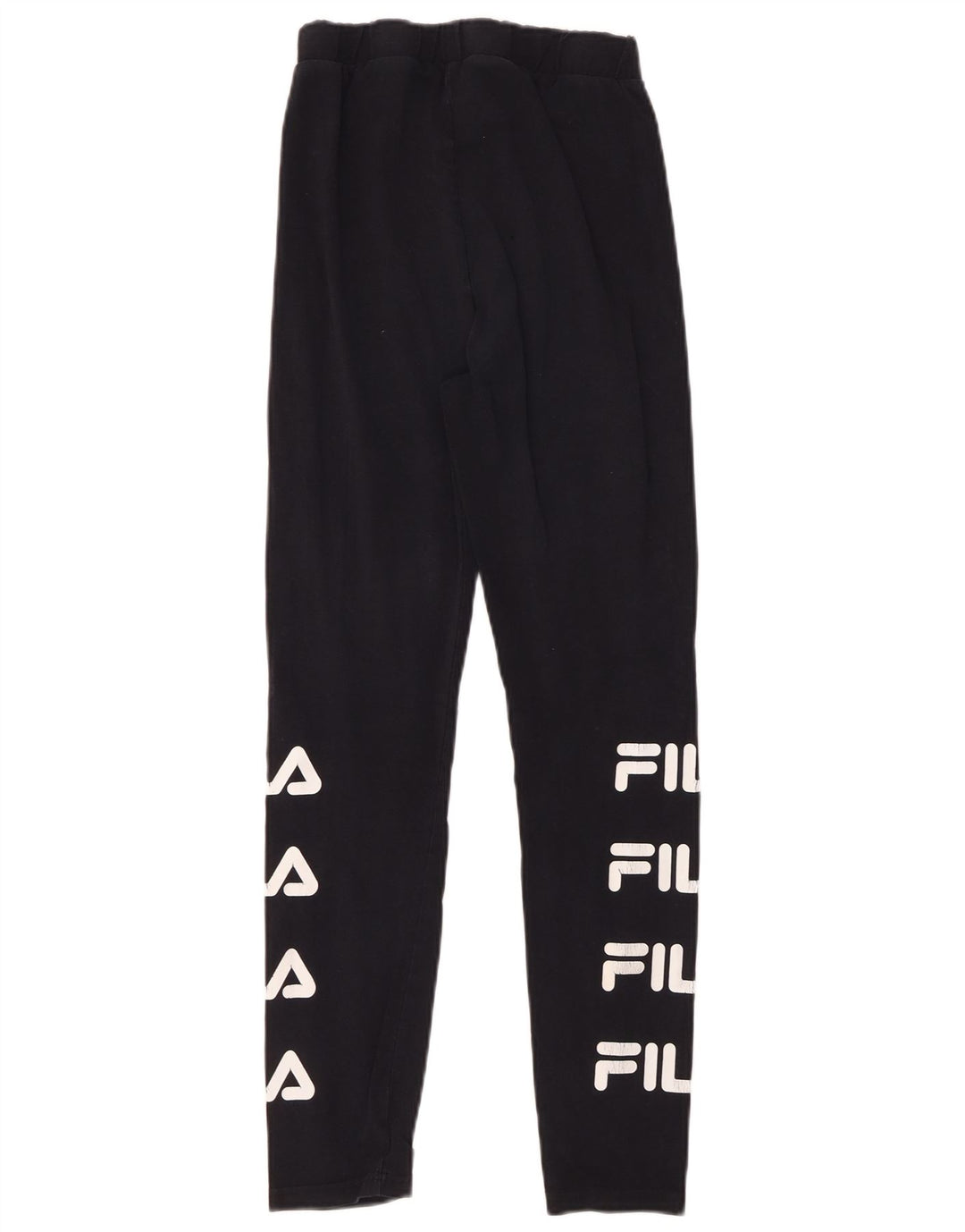 FILA Leggings graphiques pour femmes UK 10 petit coton noir
