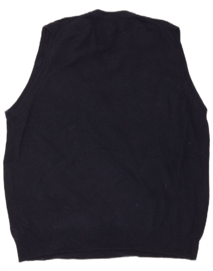 Marks & Spencer Débardeur Gilet Homme Bleu Marine Moyen Laine