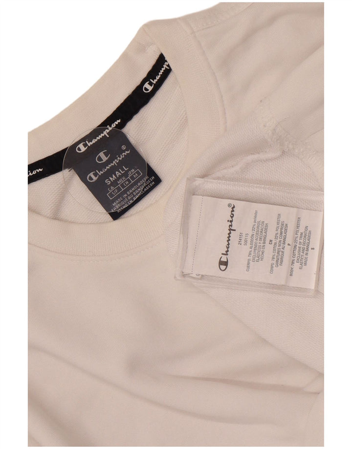 Champion Sweat-shirt pour homme en coton blanc Petit