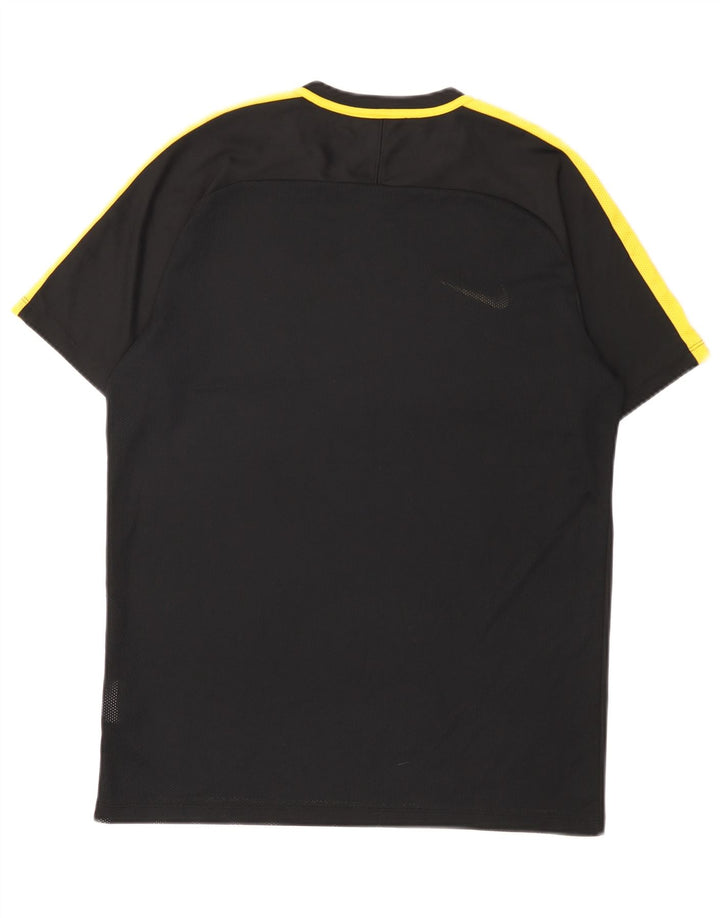 Nike Hommes Dri Fit T-Shirt Haut Large Noir Colorblock Polyester