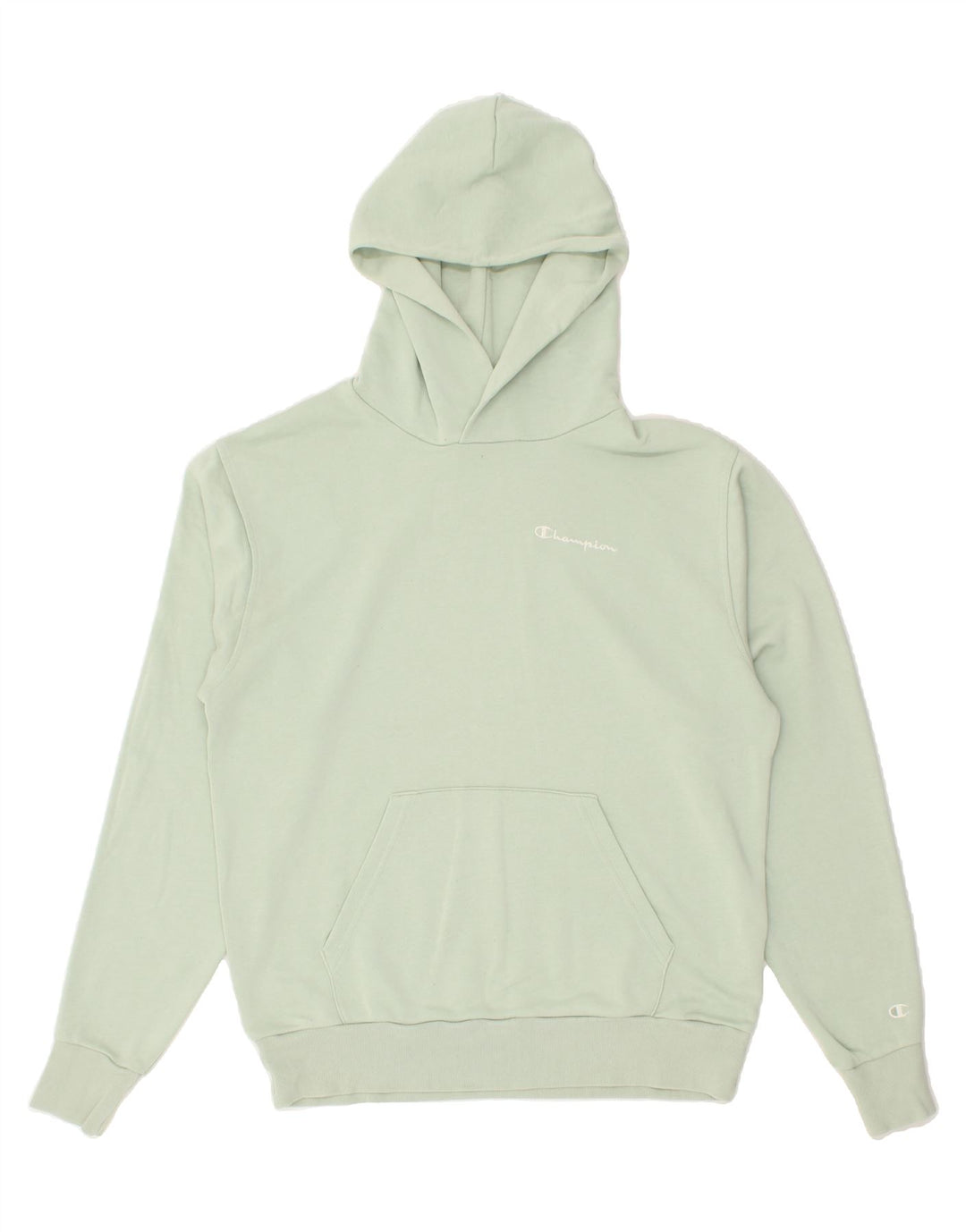 CHAMPION Mens Hoodie Jumper Small Green Cotton Vintage Champion and Second-Hand Champion from Messina Hembry 