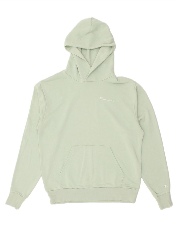 CHAMPION Mens Hoodie Jumper Small Green Cotton Vintage Champion and Second-Hand Champion from Messina Hembry 
