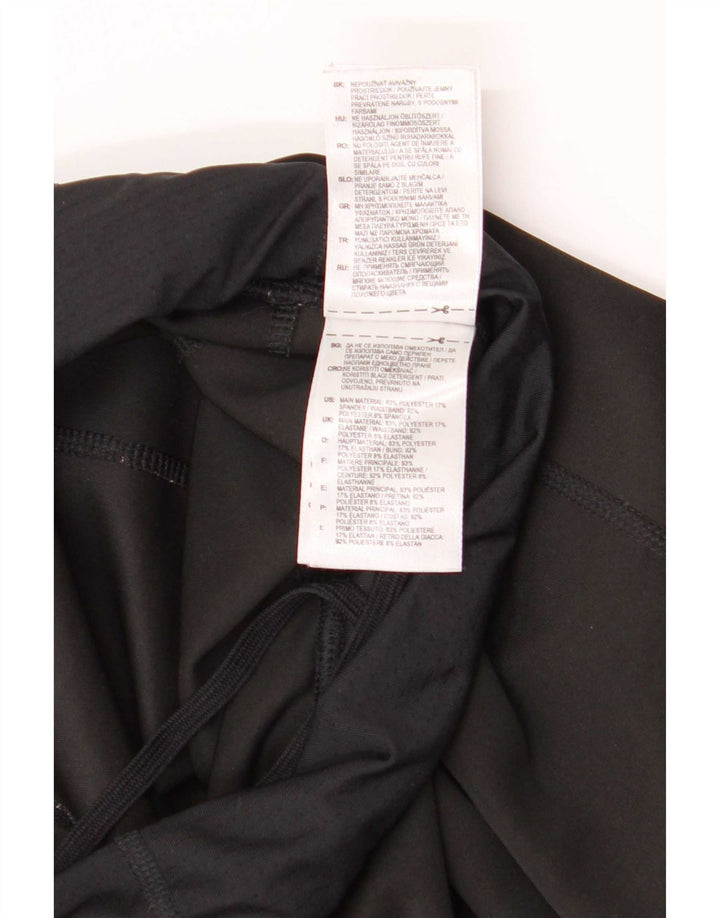 Adidas Legging Capri Femme UK 8/10 Petit Noir Polyester