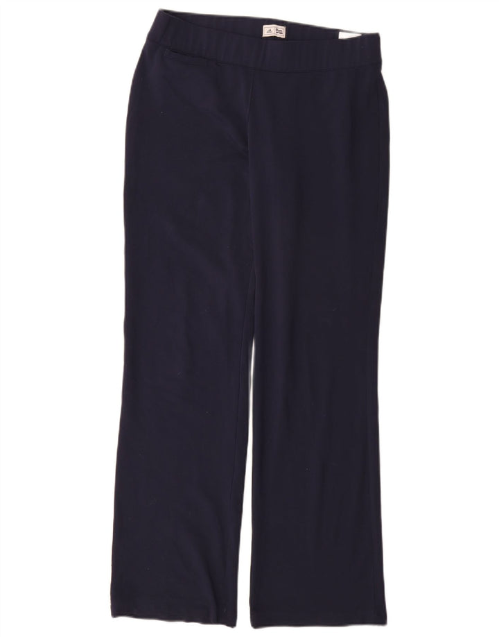 ADIDAS Pantalon de survêtement Climalite pour femme UK 10 Small Bleu marine Polyester
