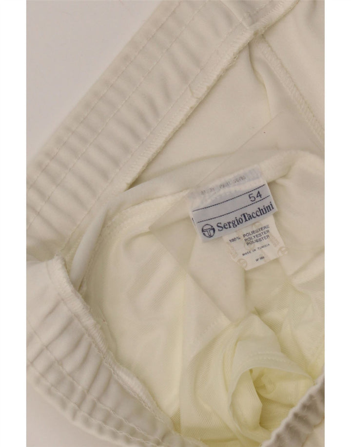 Sergio Tacchini Short de sport pour homme IT 54 XL Blanc Polyester