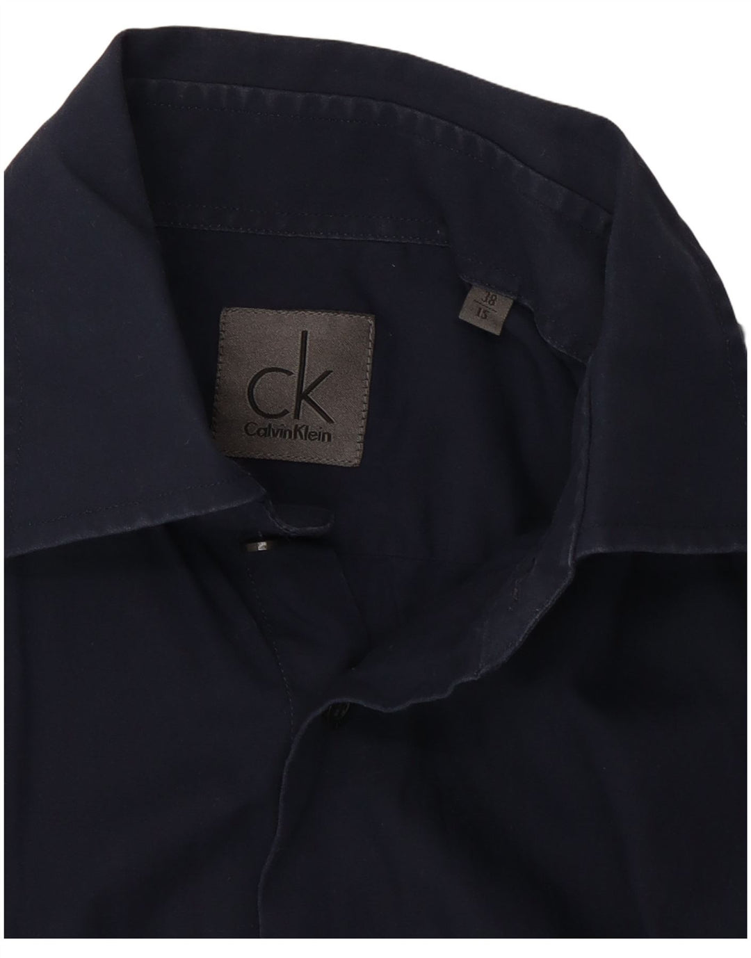 Calvin Klein Chemise Homme Taille 38 15 Coton Bleu Marine Moyen