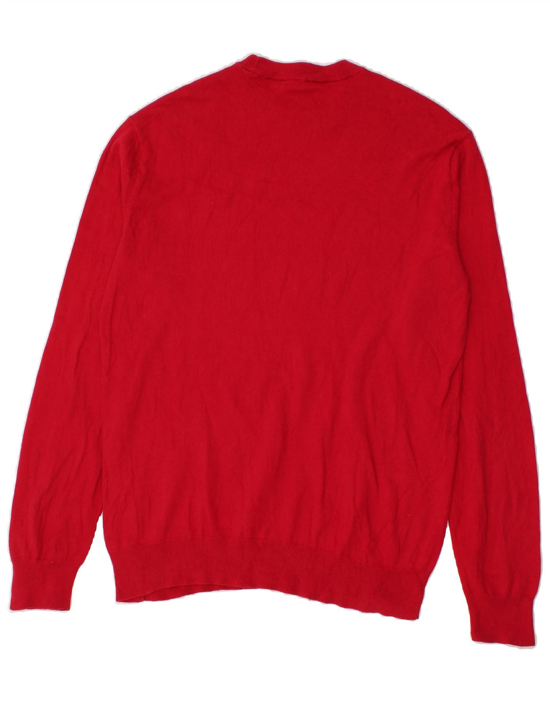 ARMANI EXCHANGE Pull graphique à col rond pour homme en coton rouge Large