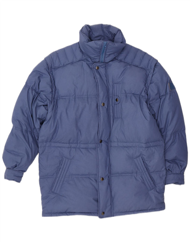 VINTAGE Veste matelassée homme IT 48 Bleu Moyen Polyester