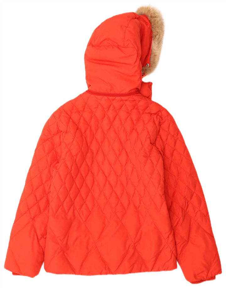 Conte of Florence Veste matelassée à capuche pour femme IT 44 Rouge moyen Polyester
