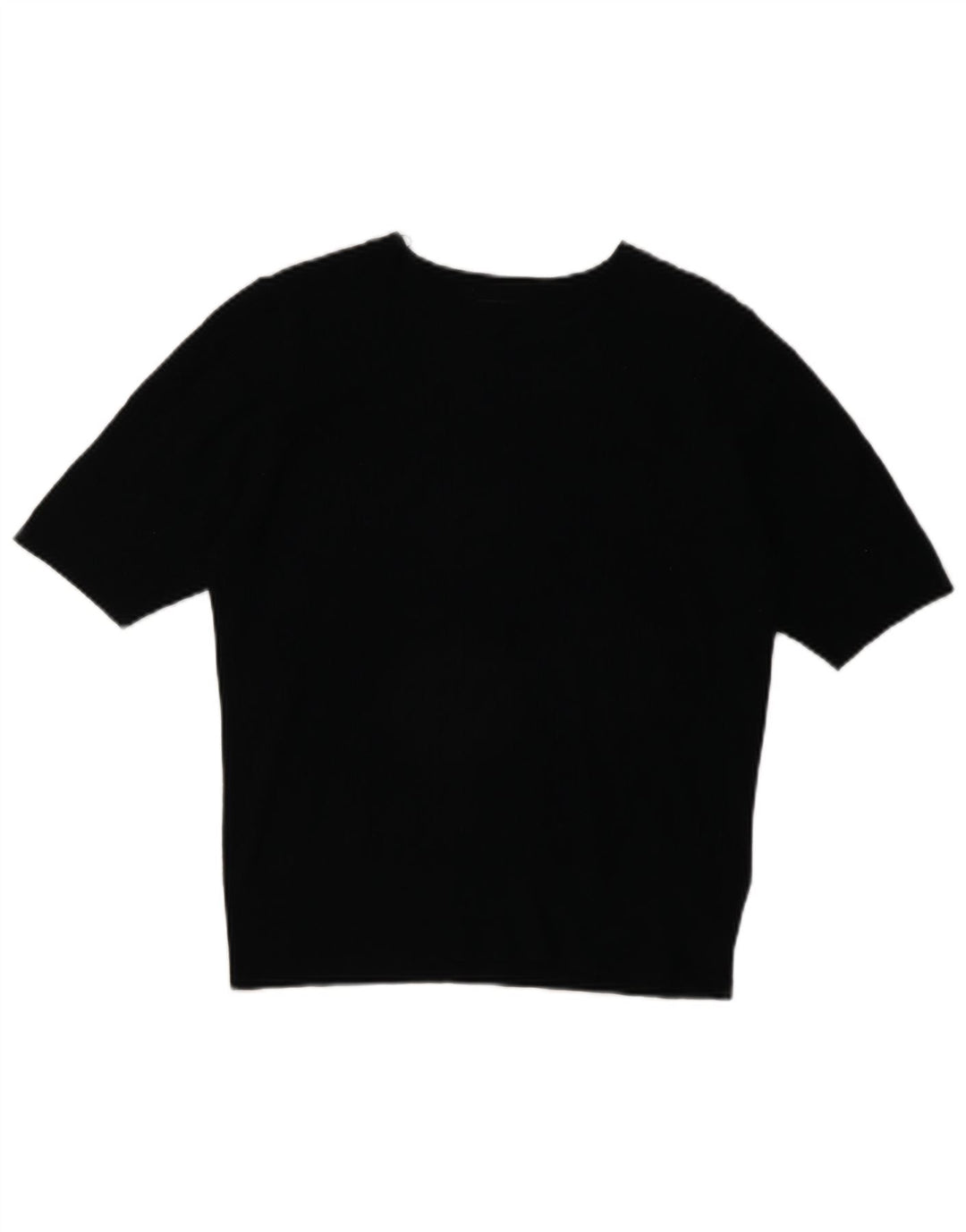 Marks & Spencer T-Shirt Femme Top UK 12 Medium Noir Viscose