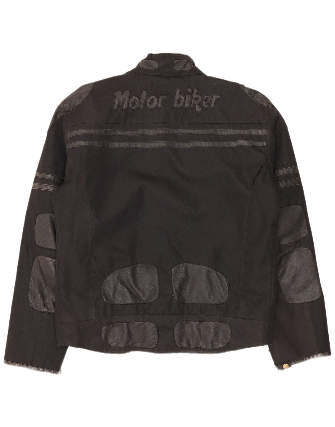Master Veste de motard graphique pour homme UK 40 Large Noir Nylon