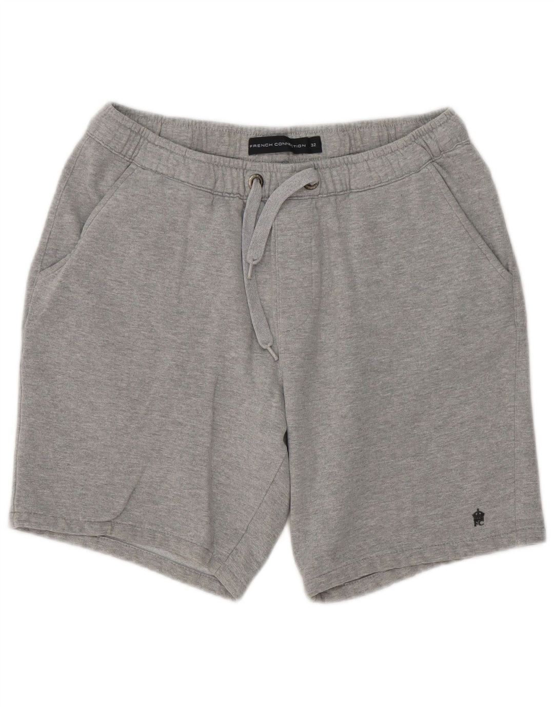 French Connection Short de Sport Homme Gris Moyen Moucheté Polyester