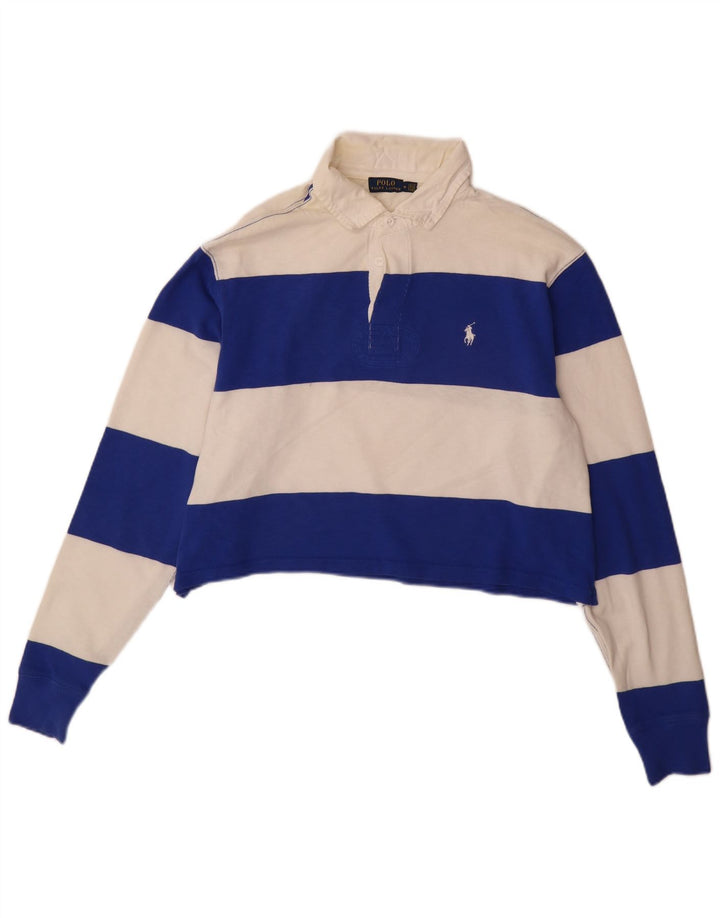 Polo Ralph Lauren Sweat-shirt surdimensionné pour femme UK 14 Blanc moyen