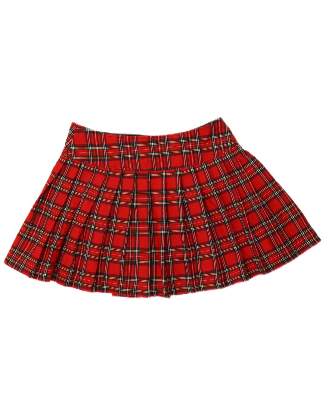 Banned Alternative Mini jupe portefeuille pour femme XL W34 Rouge à carreaux en coton
