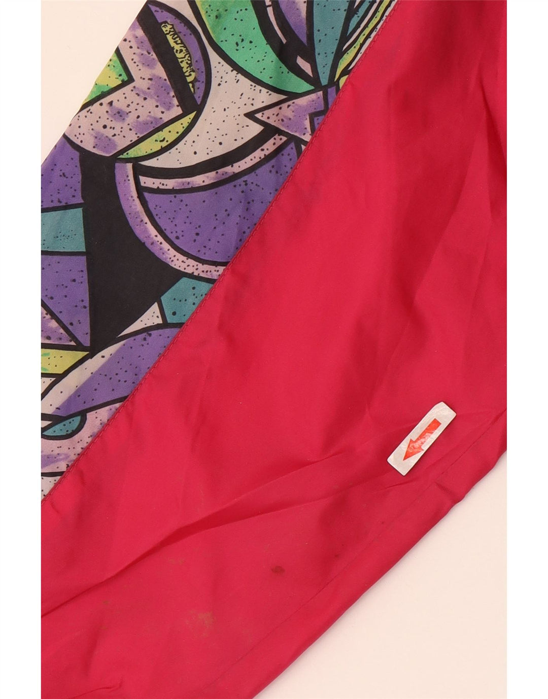 VINTAGE Veste de pluie à capuche pour homme UK 38 Medium Multicolore Géométrique